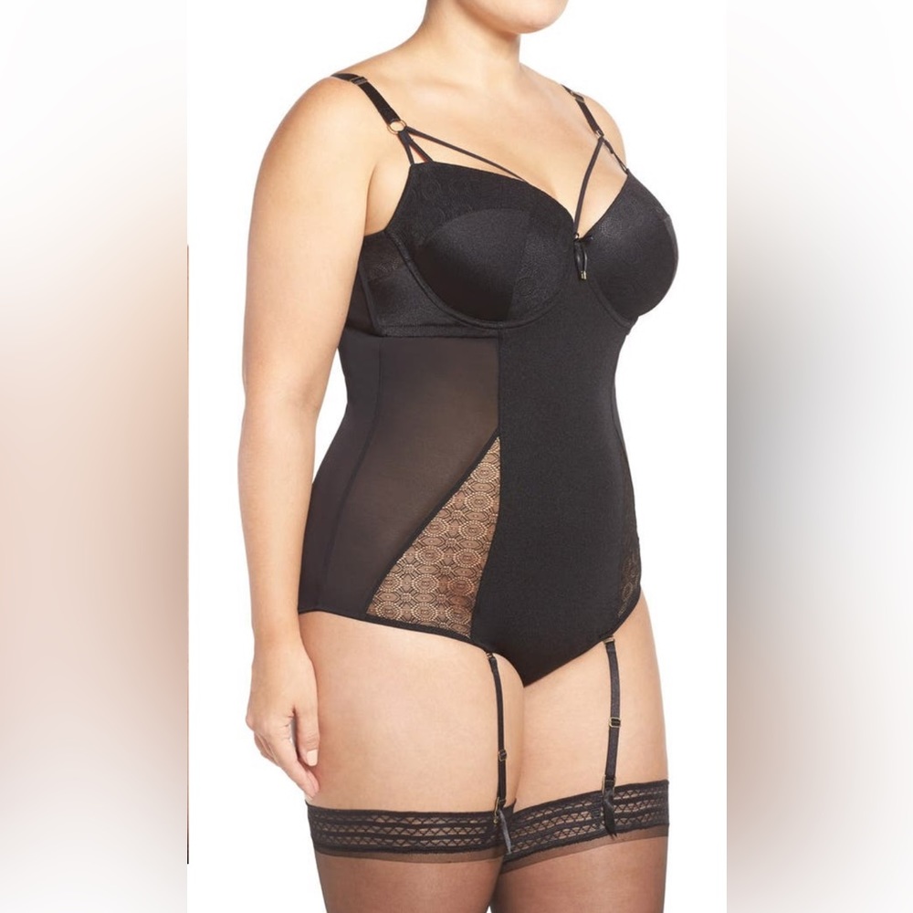 X Black Underwire Bodysuit Ashley Graham